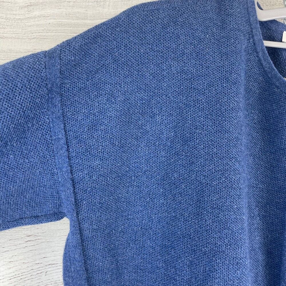 J Jill Women's Blue Tie front Pull Over Sweater Long Sleeve Size L - Picture 8 of 8